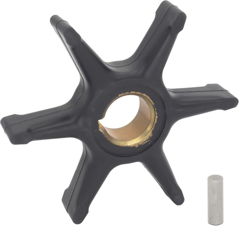 QUICKMARINER 0377178 Boat Water Pump Impeller with Pin Key Service Kit for Johnson Evinrude 9.5 10 HP Outboard Motors replaces 377178 Sierra 18-3003 Marine Engine - Image 1